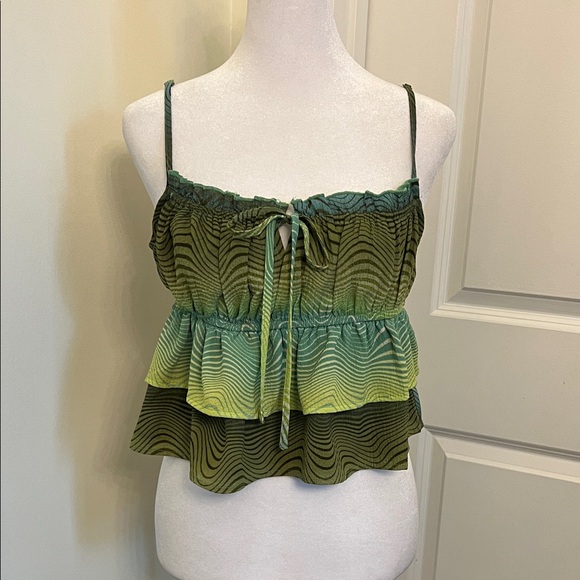 wild fable Tops - Wild Fable Olive and Lime Camisole Juniors M